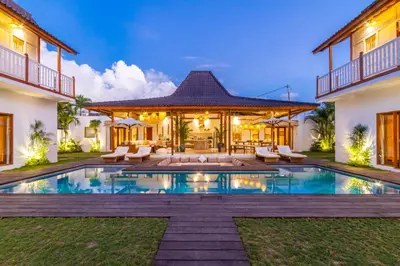 an image of a house with a swimming pool at Villa Loma by Alfred in Bali in Seminyak