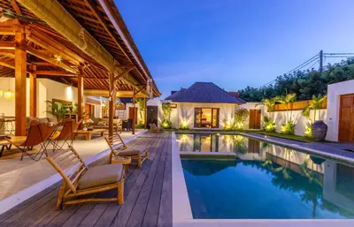 an image of a house with a swimming pool at Villa Hana by Alfred in Bali in Seminyak