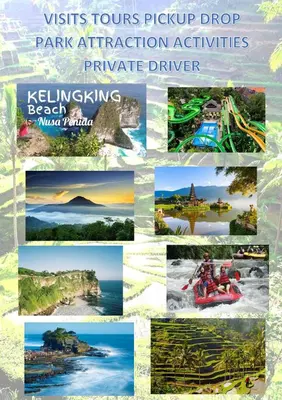a collage of photos of various types of water attractions at Luxury Villa La plancha BEACH 200m, Heart of Seminyak in Seminyak