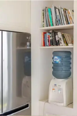 a refrigerator with a container on top of it at PEKO VILLA - 1 BED - SEMINYAK in Seminyak