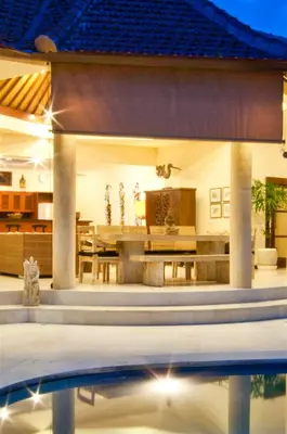 a villa with a swimming pool and a house at Villa Mango - 3 Bedroom Villa in Seminyak in Seminyak